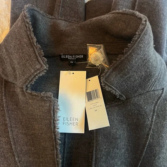 Sz 3X NWT Eileen Fisher Merino Wool Jacket - Picture 3 of 4